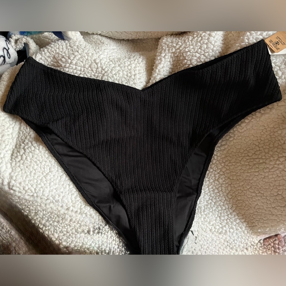 PINK Victoria's Secret black Bikini Bottom
